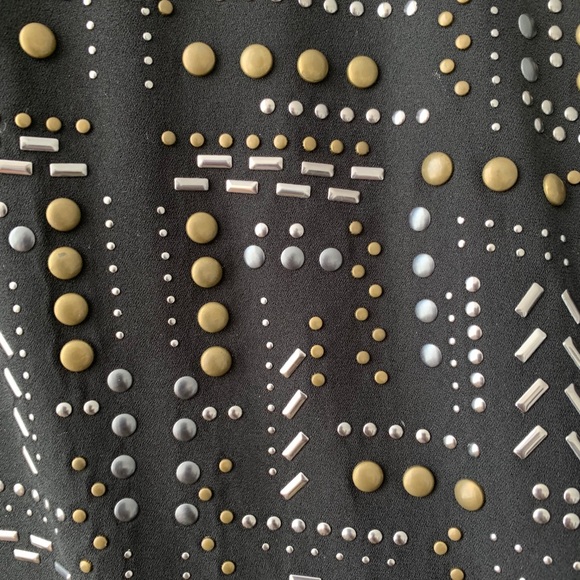 BCBG MAXAZRIA DANNA SLEEVELESS EMBELLISHED TOP - Picture 5 of 6